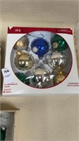 3 boxes of Christmas ornaments
