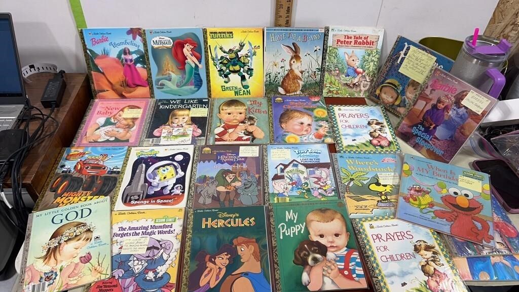 ESTATE AUCTION ADD ON GOLDEN BOOKS