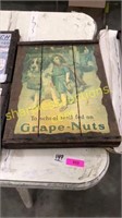 Grape nuts advertising sign