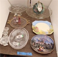 Bargain Lot: Royal Winton Plate, Vintage Glassware