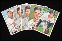 (5) 1952 Bowman baseball cards -