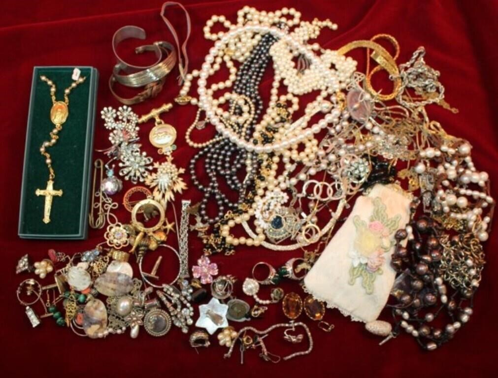 Large lot of Jewelry to include sterling, gold
