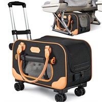 Cat Carrier with Wheels,Airline Approved Pet Carri