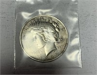 1922 Peace Liberty Silver Dollar, VG