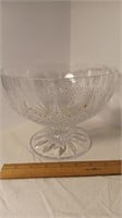 8.5” x 6” Tall Waterford Crystal Footed Bowl.