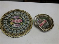 Handcrafted Mandala Trivet and Bowl Set