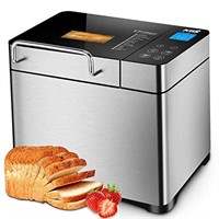 KBS Pro Stainless Steel Bread Machine, 2LB 17-in-1