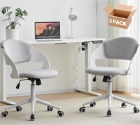 HYLONE Armless Office Chair Cute Desk Chair Set of