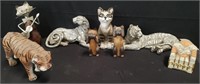 Group of animal figurines box lot