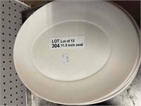 11.5 Inch Oval Platter lot of 13