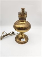 Electrified Brass Kerosene Lamp