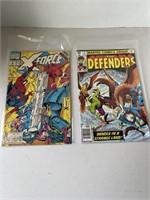 (2) Vintage Comic Books (X-Force & The Defenders)