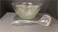 Punch Bowl With Serving Spoon