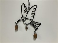 Metal Hummingbird Wind Chime 11in