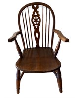 Antique Wood English Windsor Chair