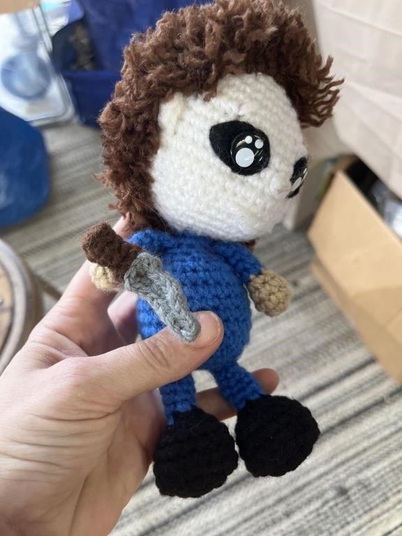Crocheted Jason doll