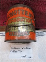 Antique Schotten Coffee Tin
