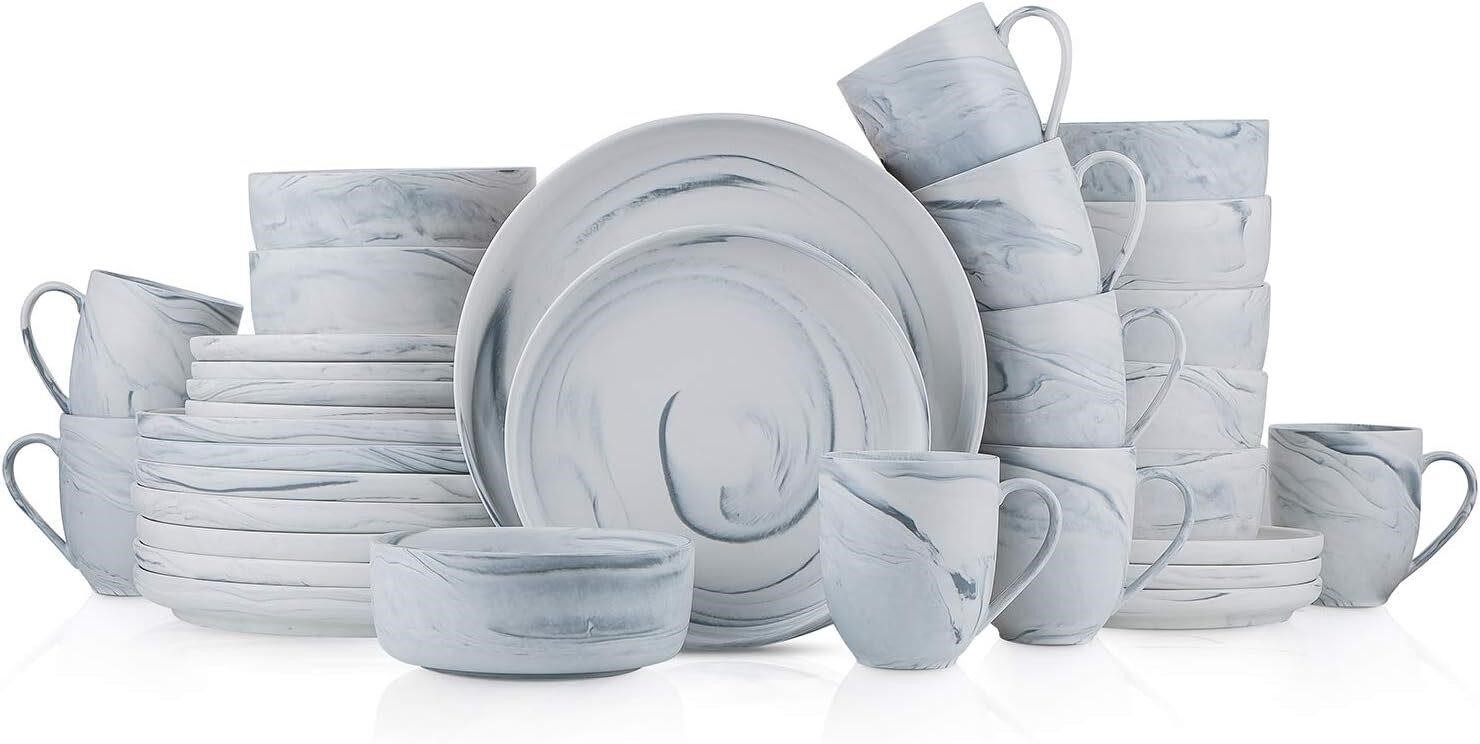 Stone Lain 32 Piece Dinnerware Set  Gray