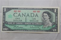 Canada $1 Banknote 1967 Centennial BC-45a Beattie