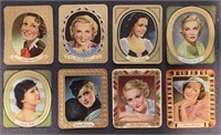 MOVIE STARS: 16 x GARBATY Tobacco Cards (1934)