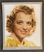 JANET GAYNOR: Scarce MONOPOL Tobacco Card (1937)