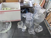 Glass Vase, Candleholders Dishes