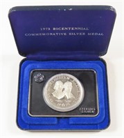 1973 BICENTENNIAL STERLING SILVER MEDAL BOXED