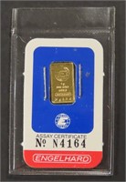 ENGELHARD 1 GRAM 999.9 GOLD BAR SEALED