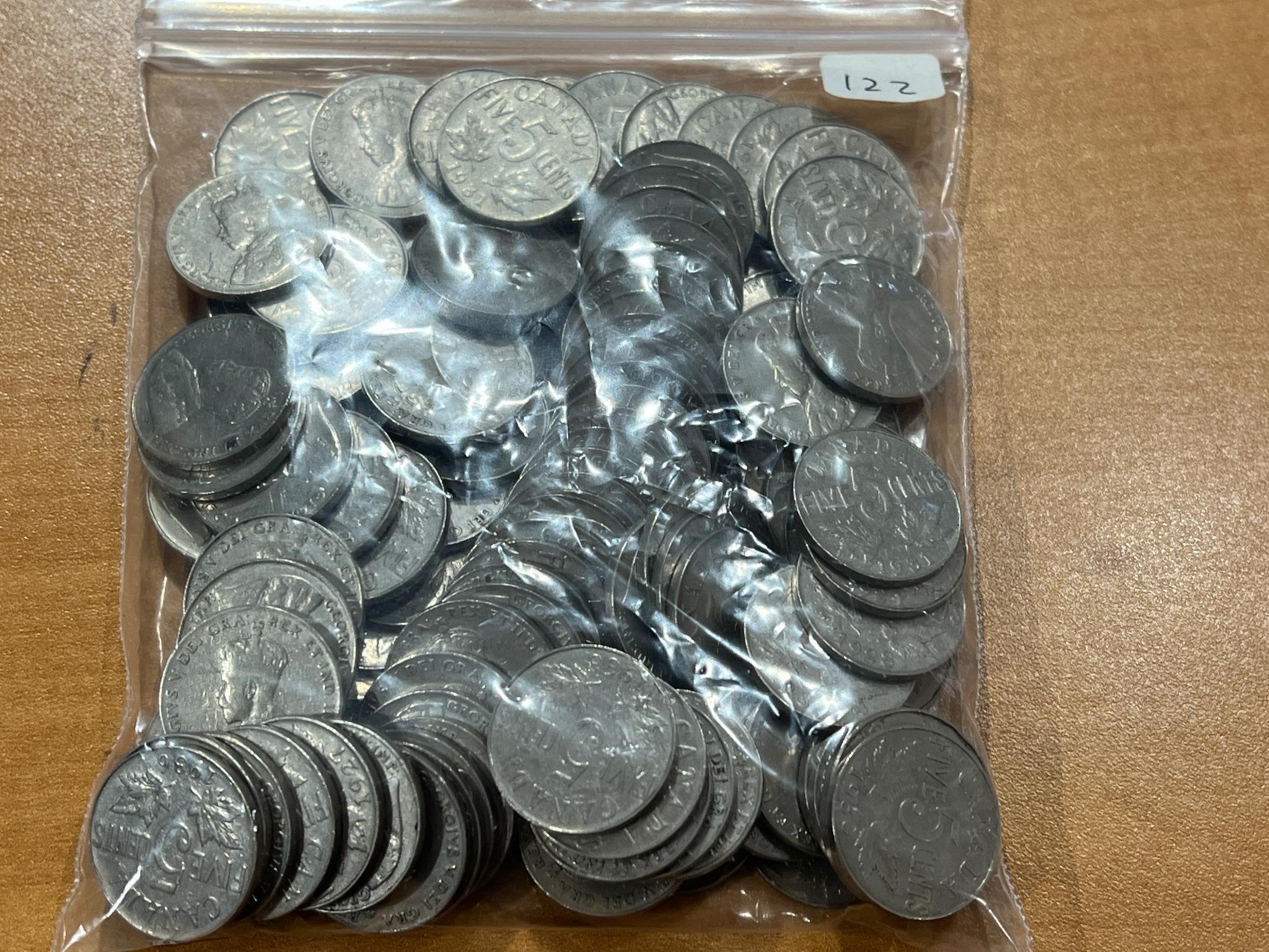 100+ Cdn Geroge V Nickles 1936 and Earlier