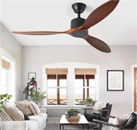 $149 52” indoor outdoor black walnut ceiling fan
