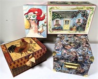 4pcs- decorative boxes