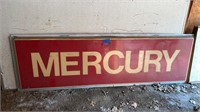 Mercury sign - plastic, intact
8’ x 30”
