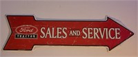 New Ford Tractor Sales& Servive Metal Sign 6 x 20"
