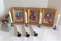Christmas Decor - Picture Frames/Battery Operated