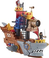 Imaginext Pirate Ship Playset with Shark Bite