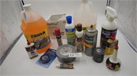 Rain-x, oils, lubricants, duct tape, water proof