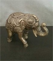 Box-Brass Elephant, Approx. 7" Tall