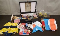 Vintage Midge Doll w/ Assorted Clothing, Shoes,