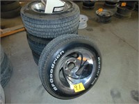 Set of 4 Wheels and Tires off Corvette