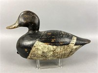 Herman Manthey Bluebill Drake Duck Decoy, Green