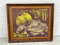 framed art,fish, by r.g. 29 1/4 x 24 3/4