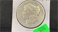 1891-CC Silver Morgan Dollar