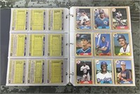 Binder of Topps Baseball cards