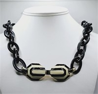 Vintage Chunky Plastic Link Necklace