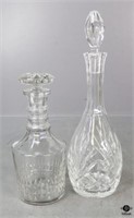Crystal Decanters / 2 pc