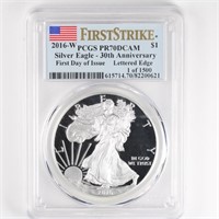 2016-W Proof Silver Eagle PCGS PR70 DCAM