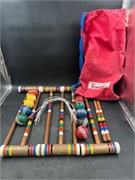 Vtg Croquet Set