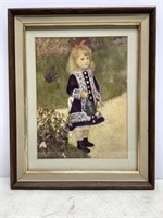 * Renoir Print, Little Girl, 18x13
