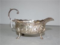 George II sterling silver sauce jug