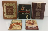 5 vintage Cook books